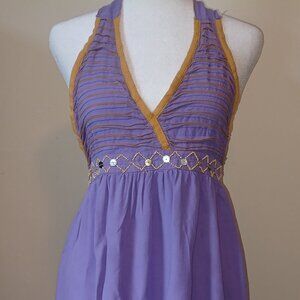 Purple Halter Dress Size S
